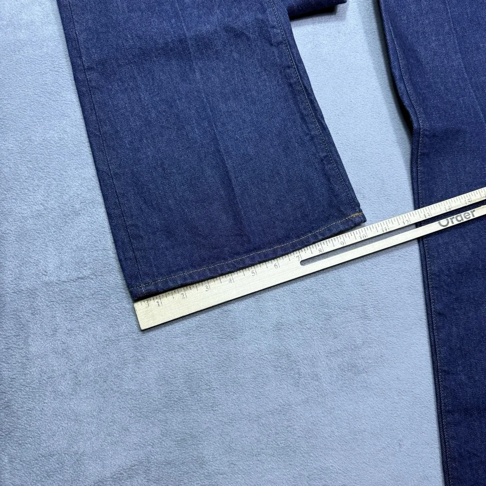 Madewell High-Rise Wide-Leg Jeans in Deep Indigo Blue - Picture 8 of 8